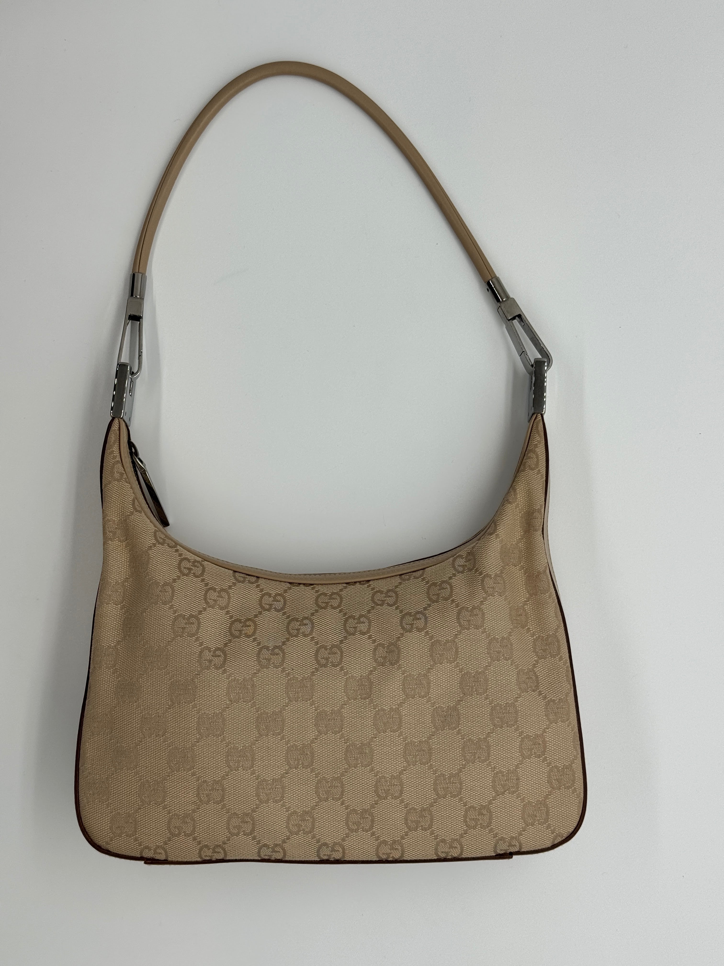 Gucci Beige GG Canvas Shoulder Bag