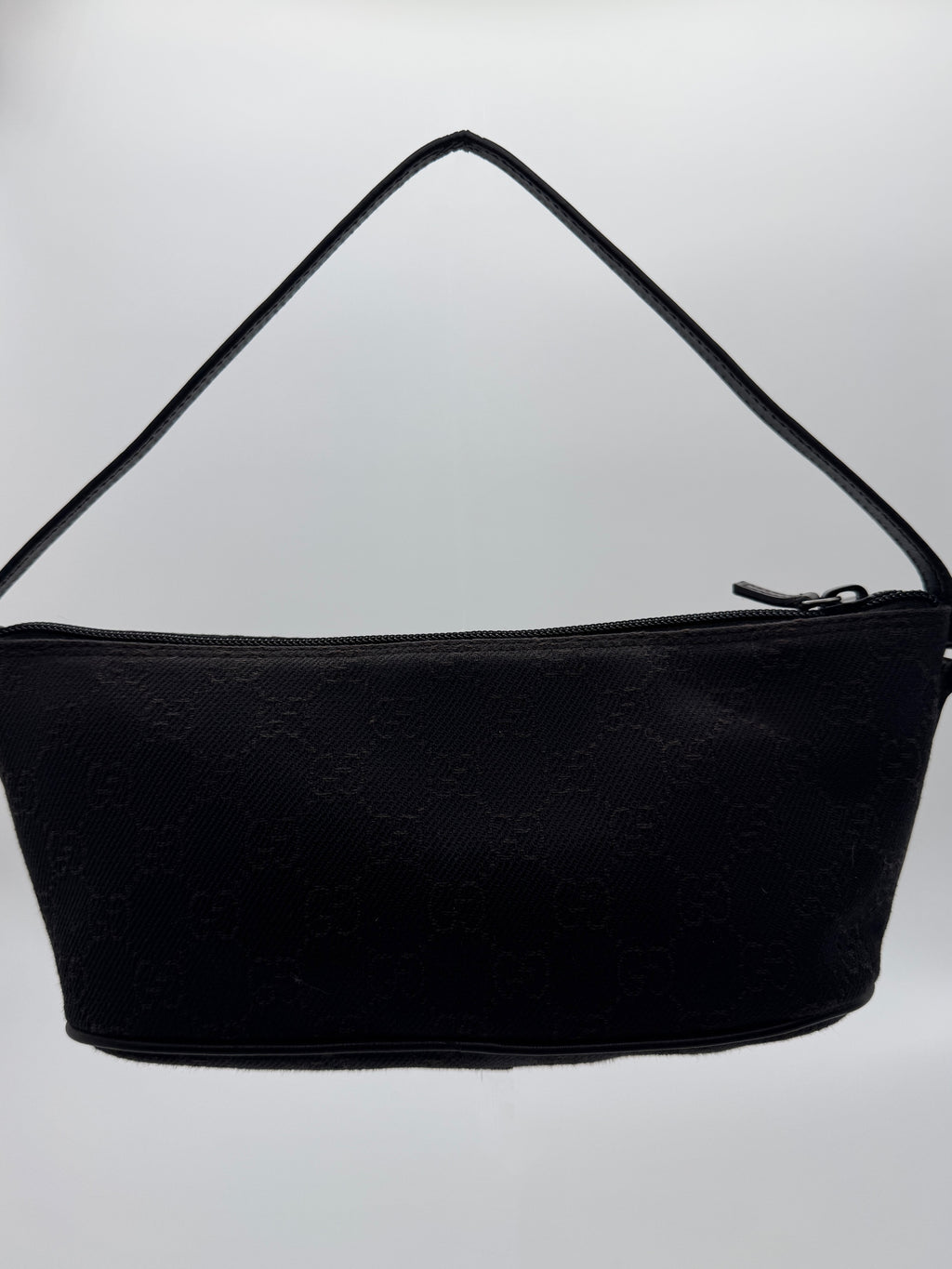 Gucci Boat Pochette Black Canvas