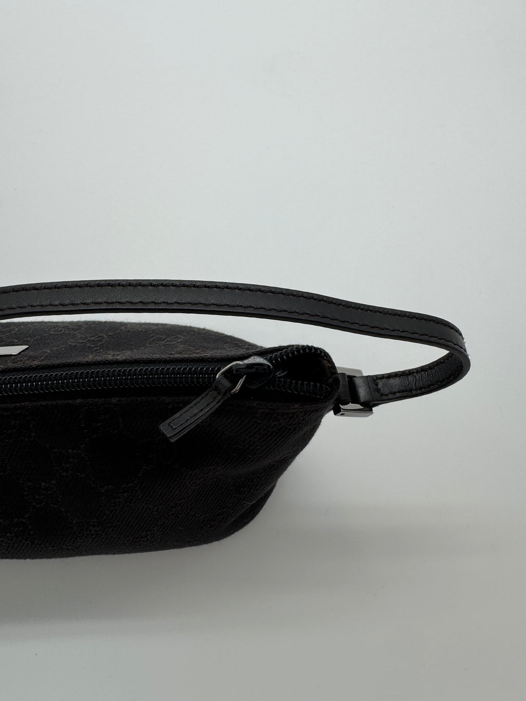 Gucci Boat Pochette Black Canvas