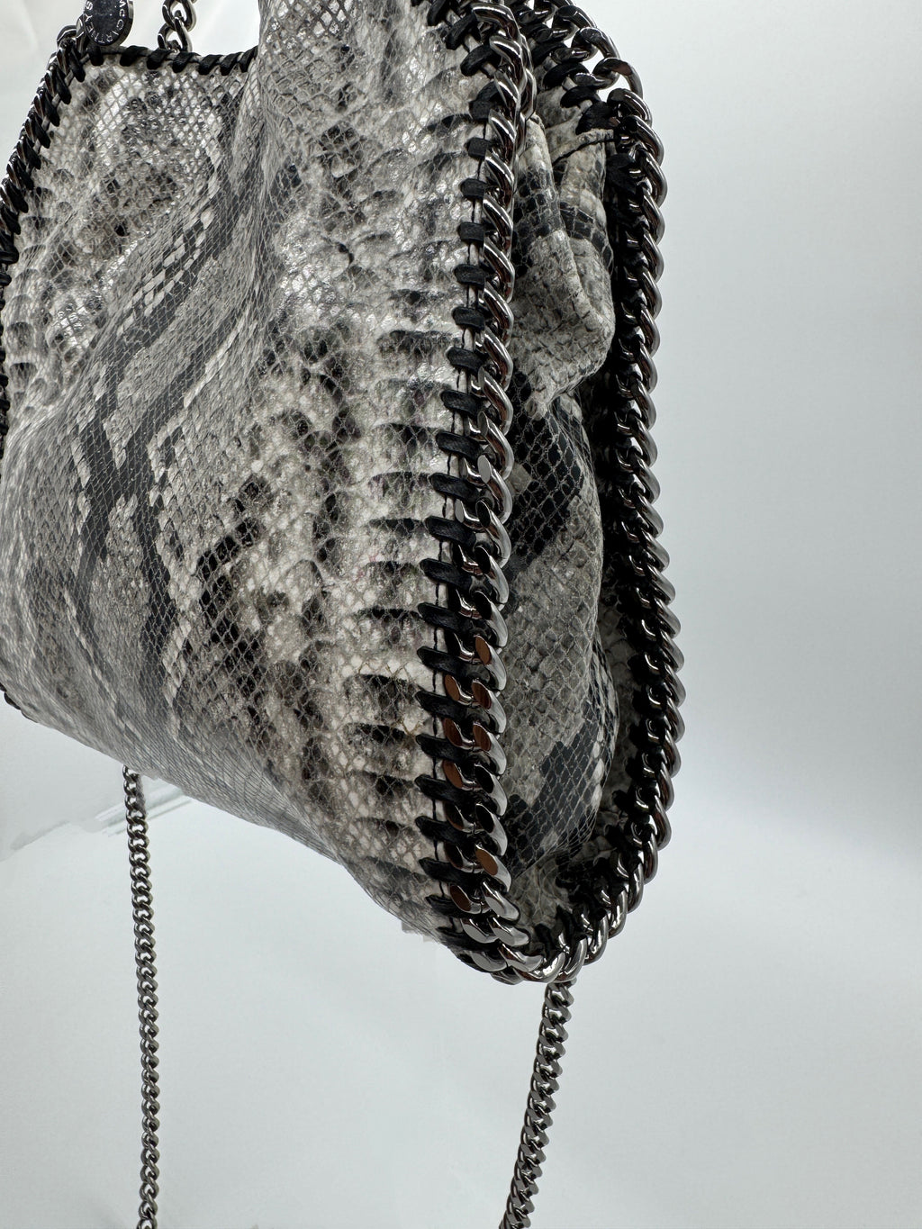 Stella McCartney Python Embossed Mini Falabella Tote