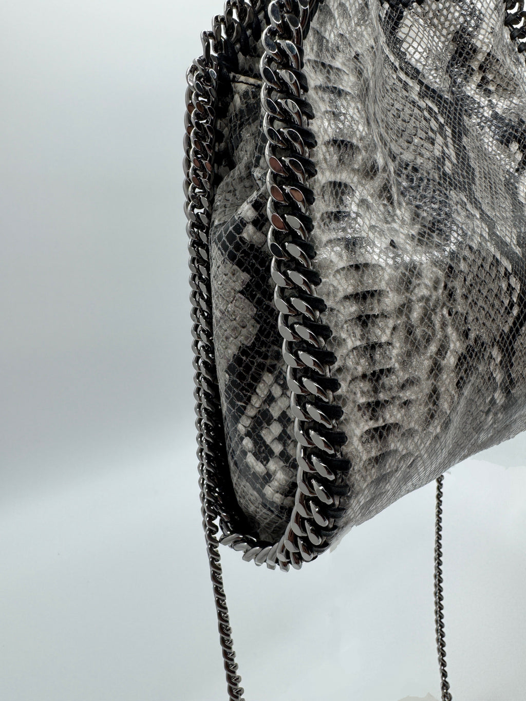 Stella McCartney Python Embossed Mini Falabella Tote