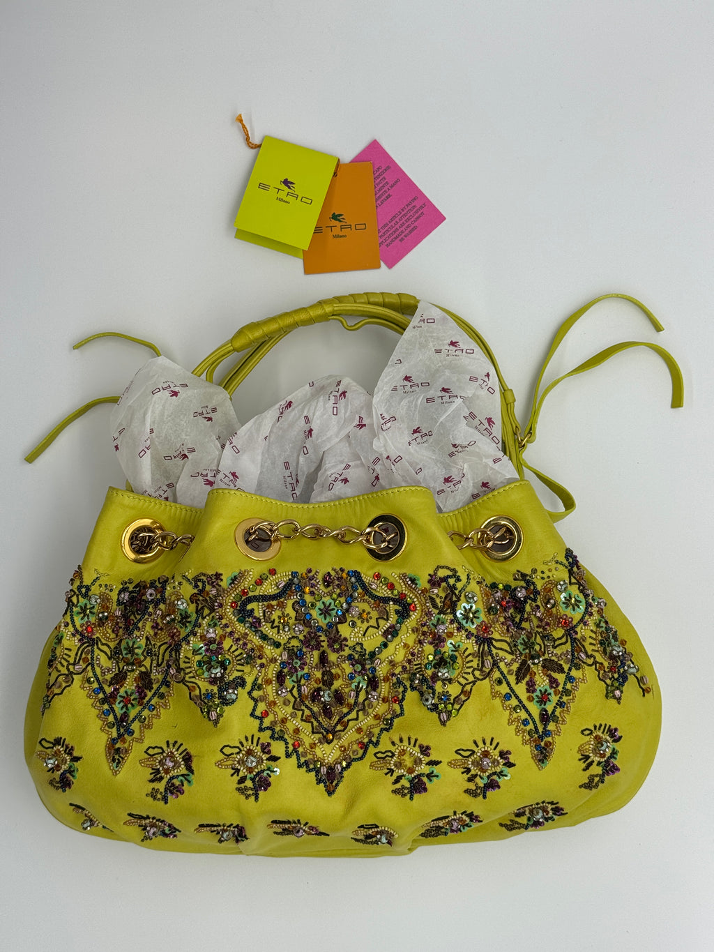 Etro Beaded Drawstring Bag