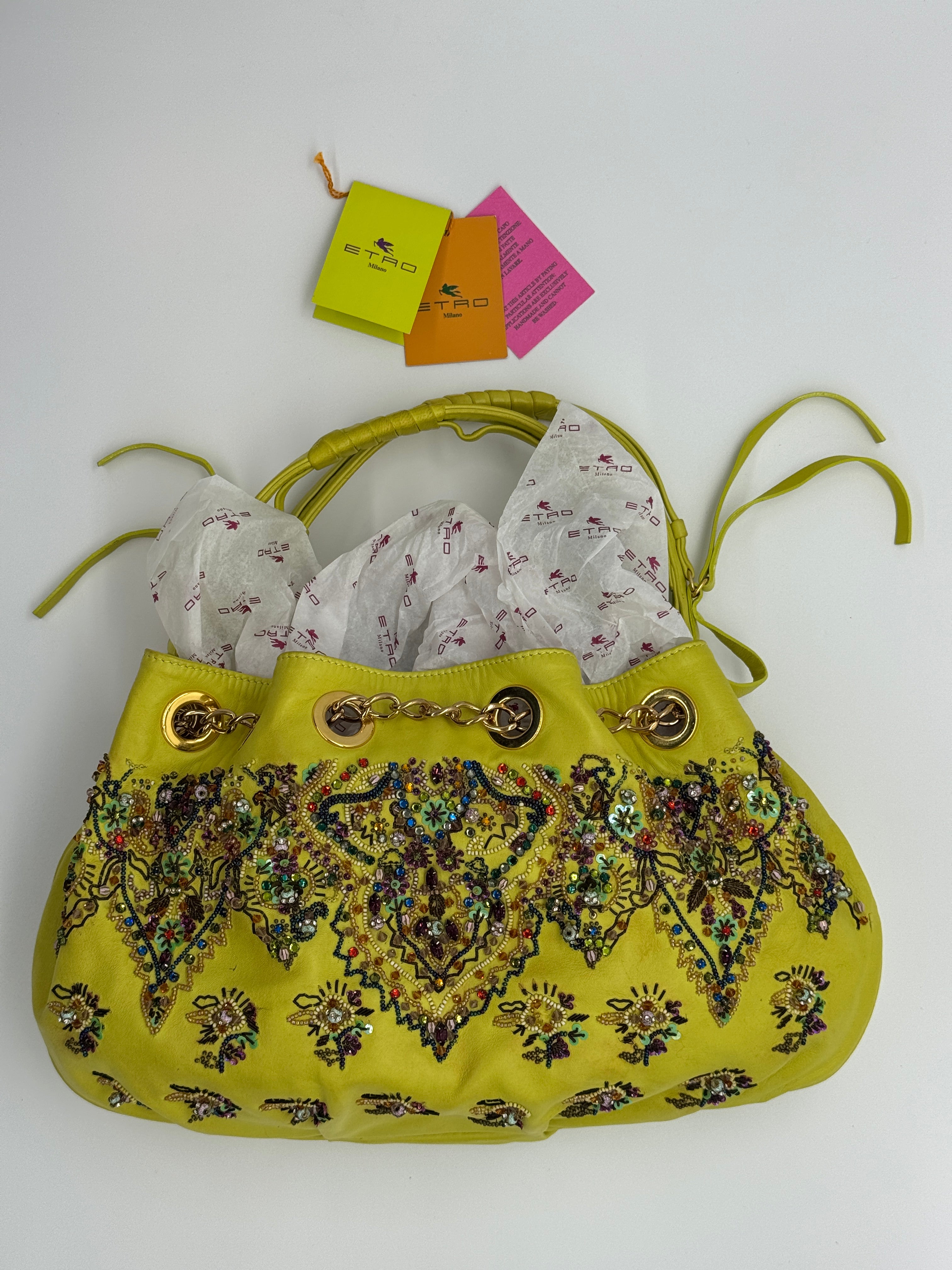 Etro Beaded Drawstring Bag