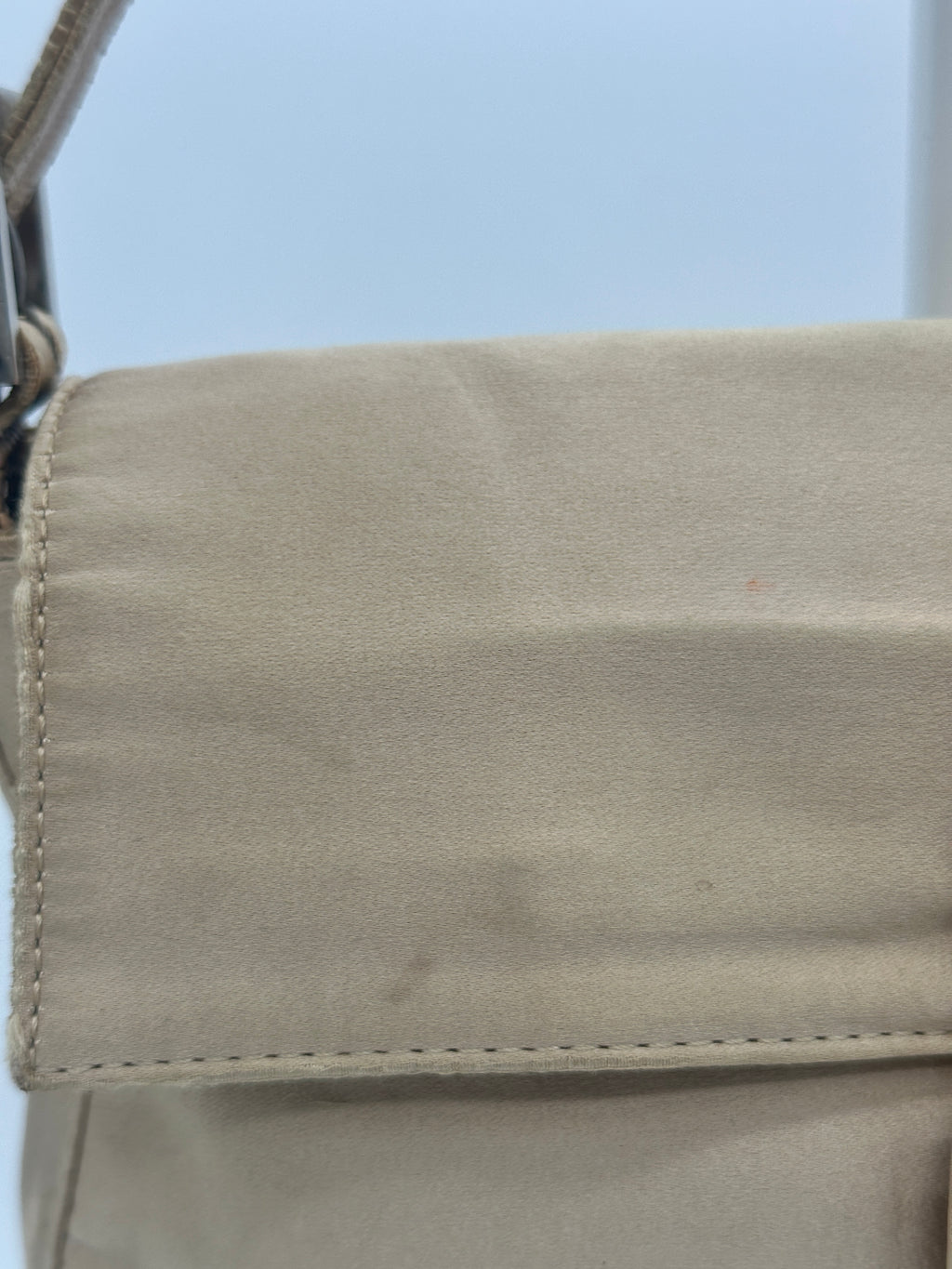 Satin Fendi Baguette with Croc-Embossed Leather