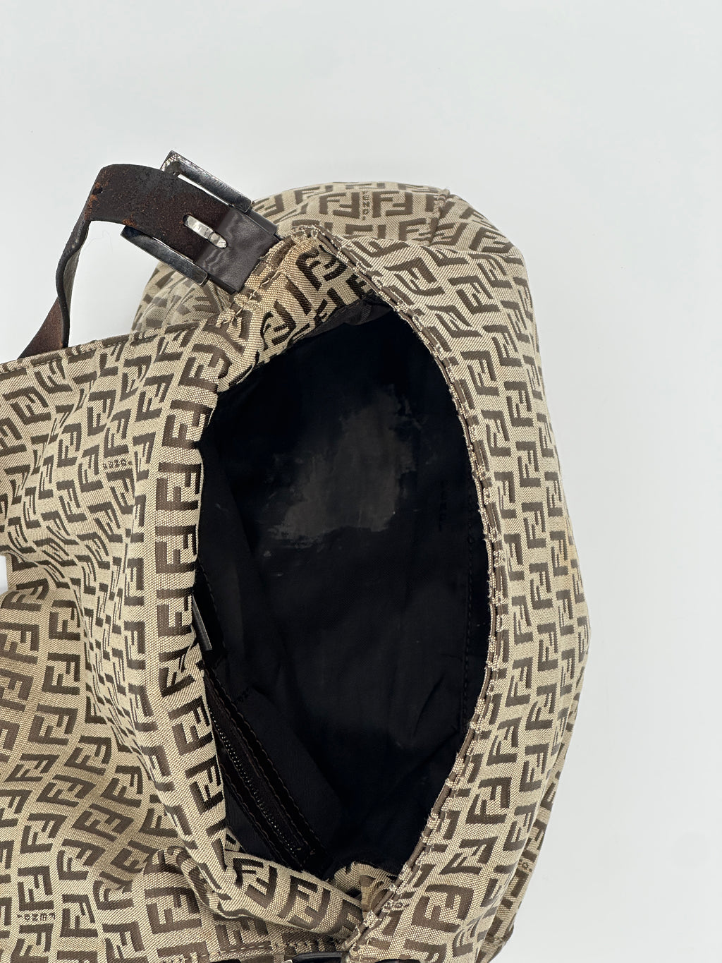 Fendi Mamma Beige Zucchino Canvas Bag