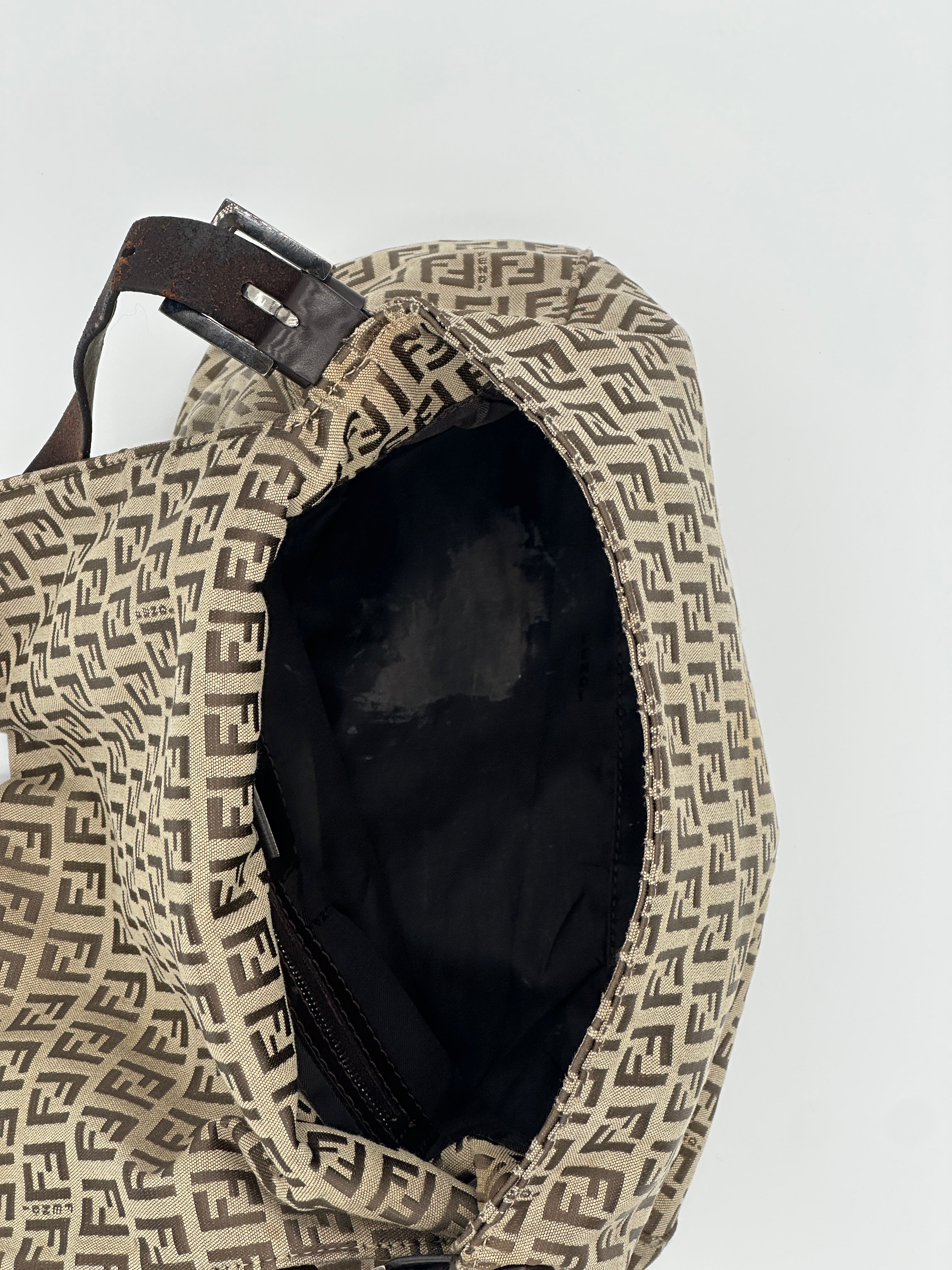 Fendi Mamma Beige Zucchino Canvas Bag