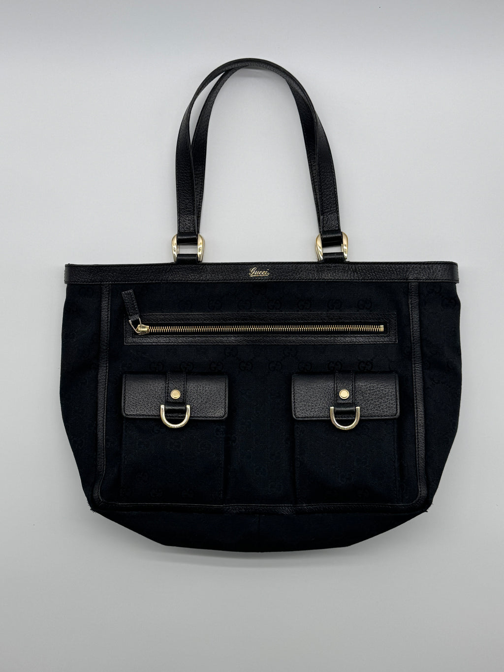 Gucci Abbey D-Ring Black Tote