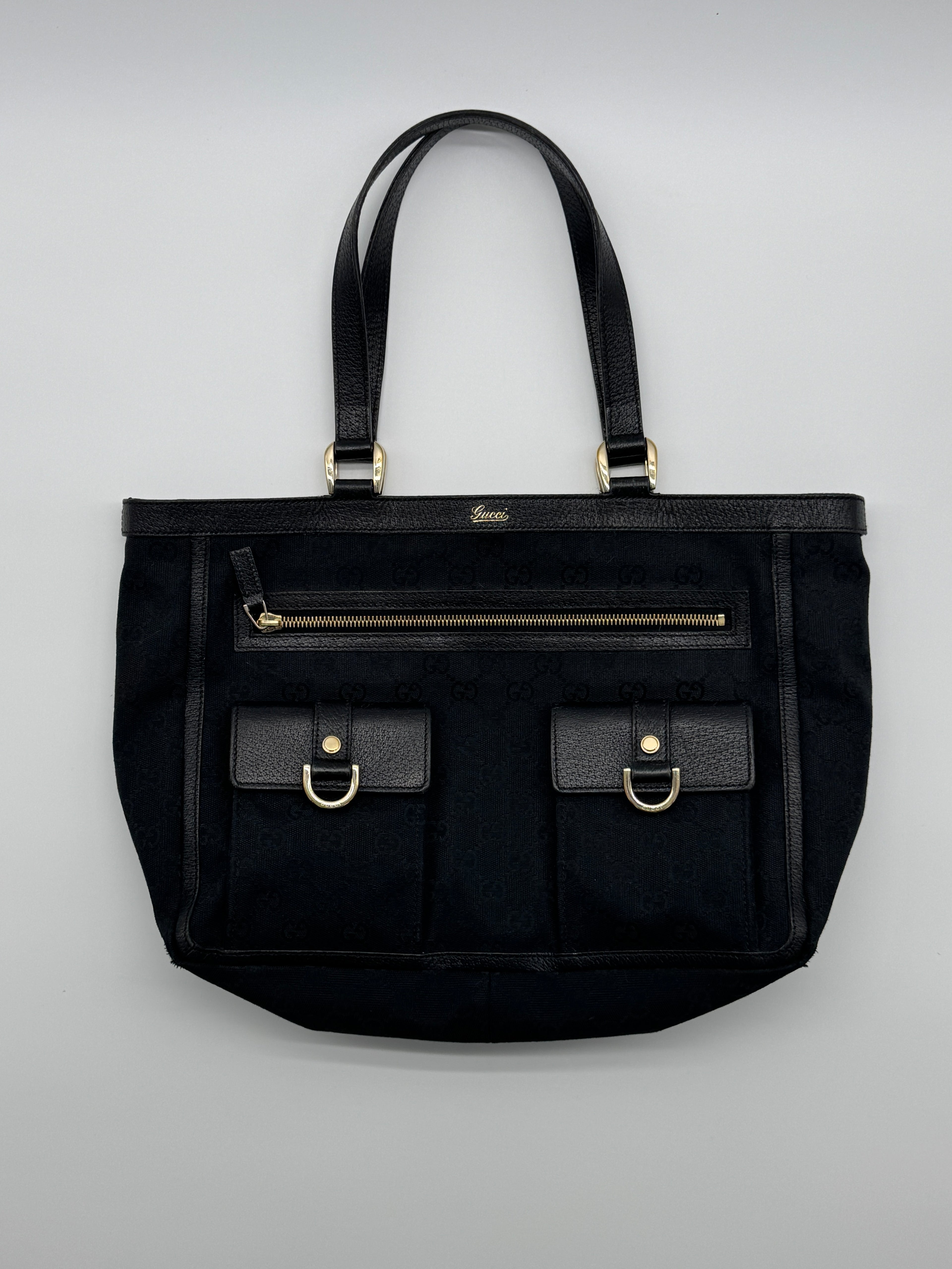 Gucci Abbey D-Ring Black Tote