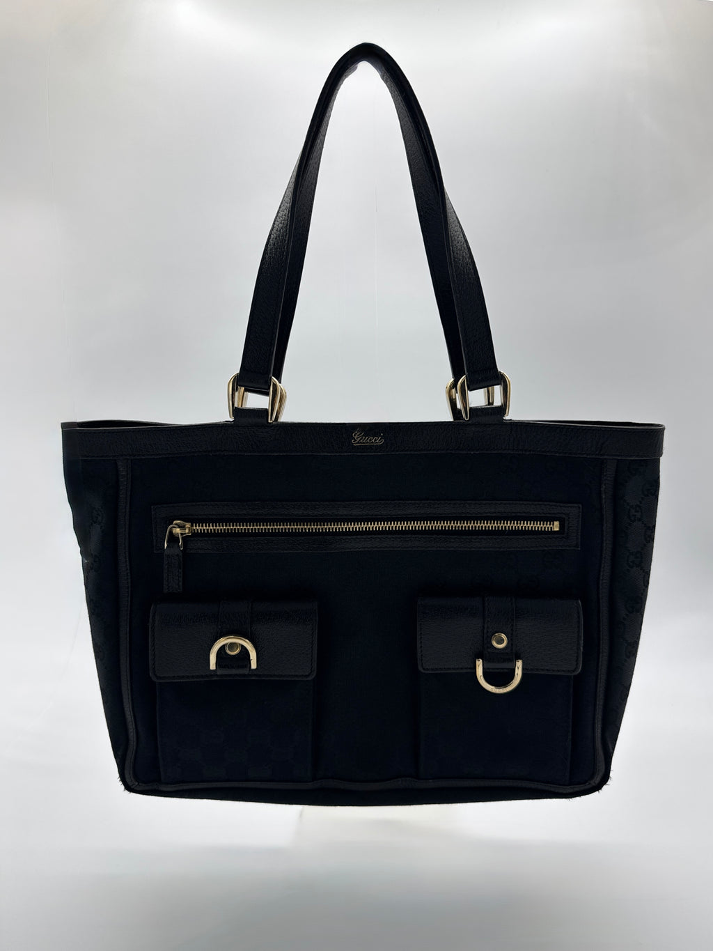 Gucci Abbey D-Ring Black Tote