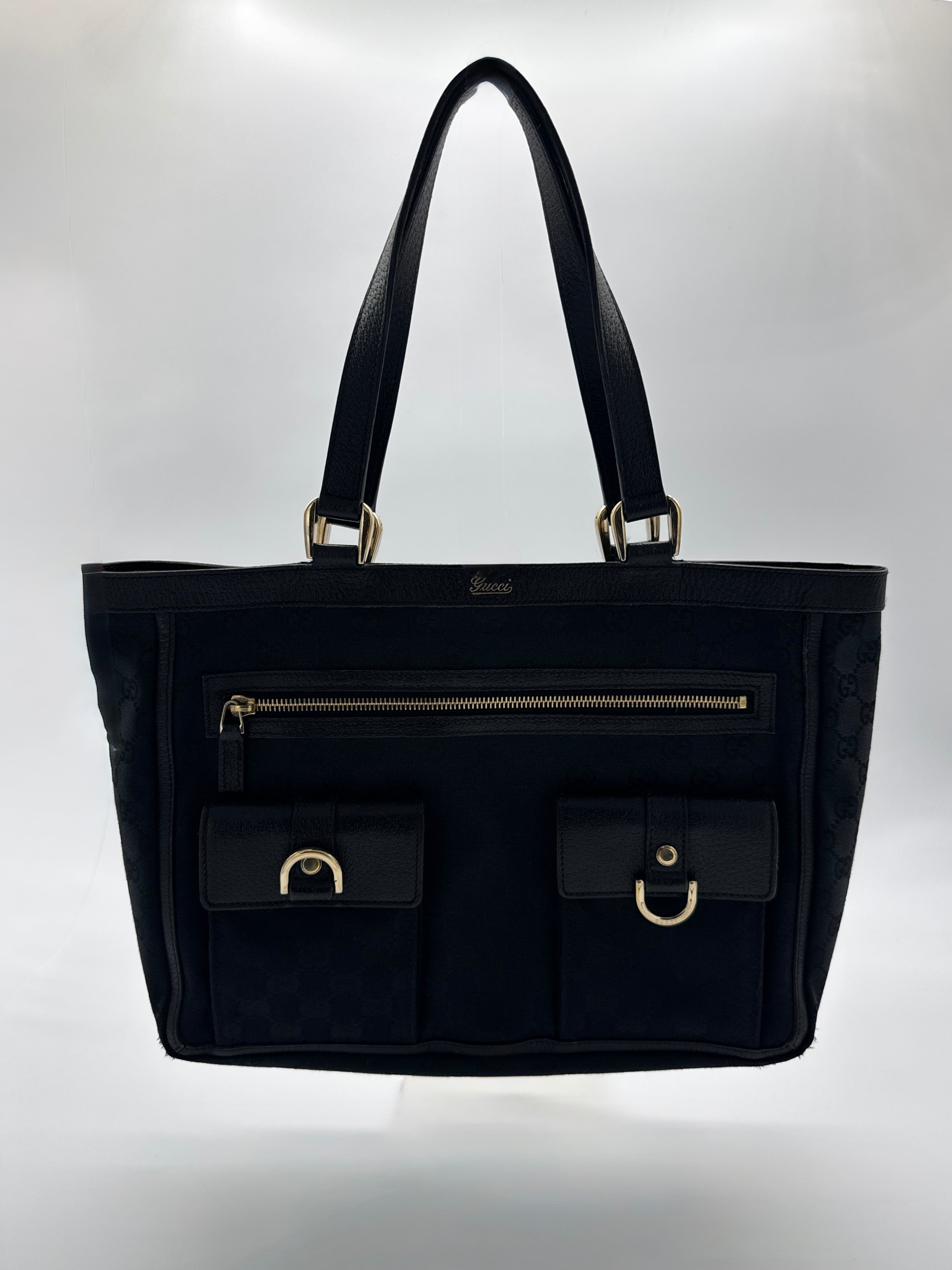 Gucci Abbey D-Ring Black Tote