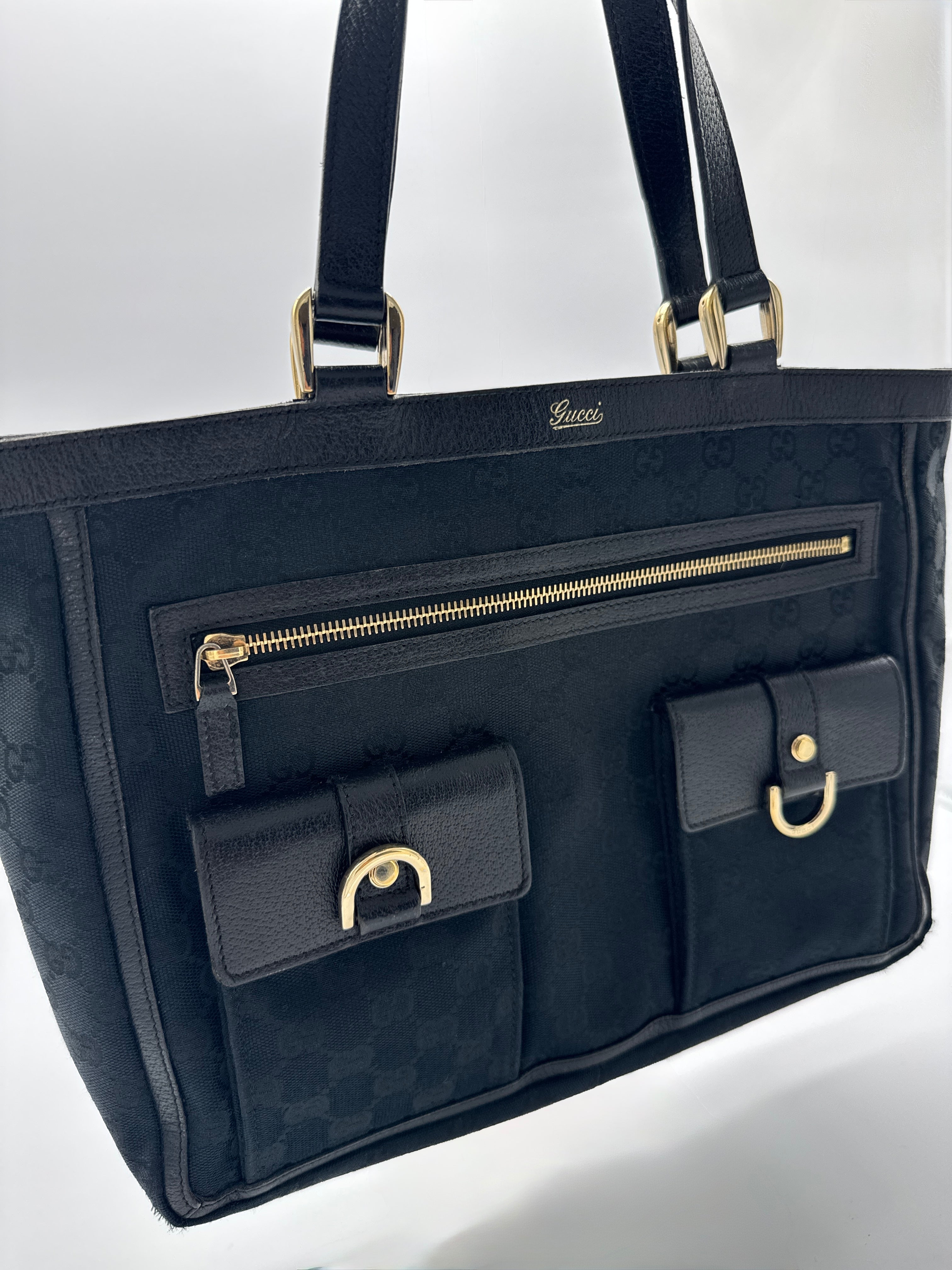 Gucci Abbey D-Ring Black Tote