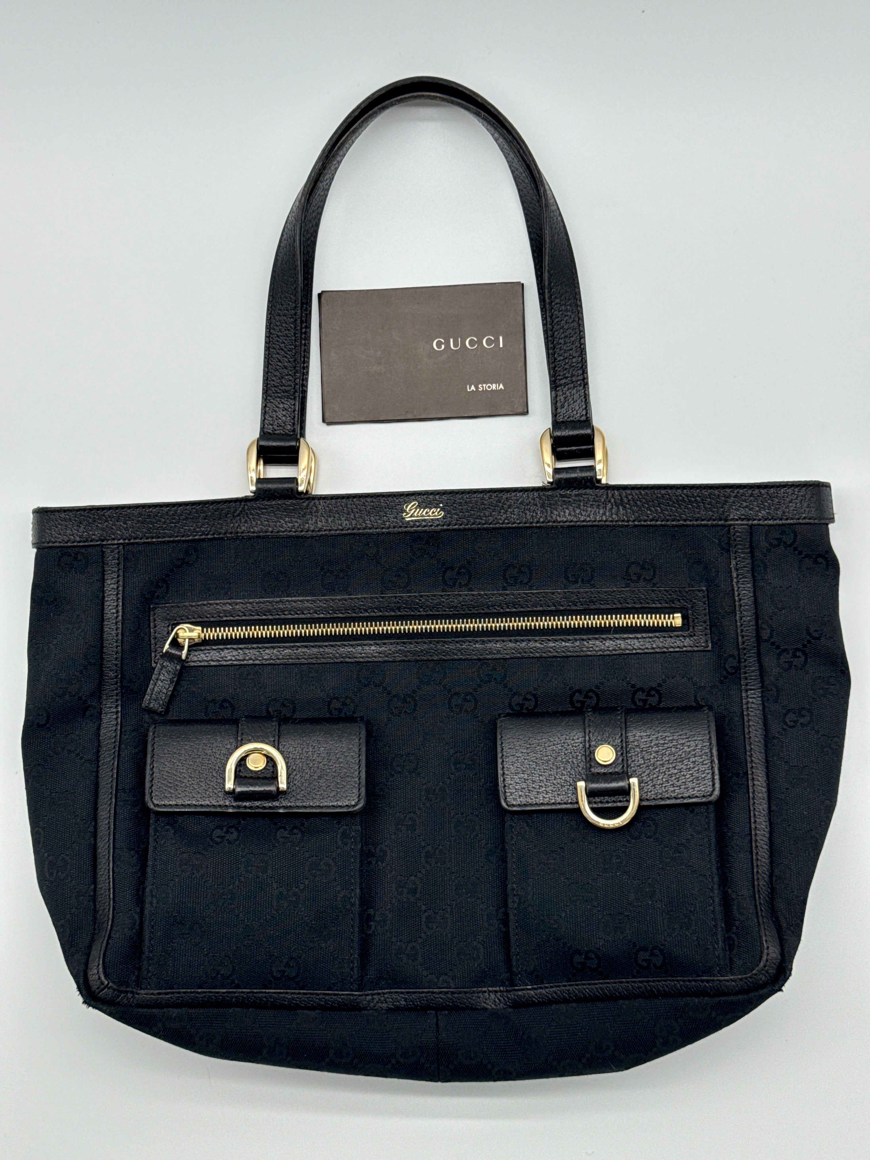 Gucci Abbey D-Ring Black Tote