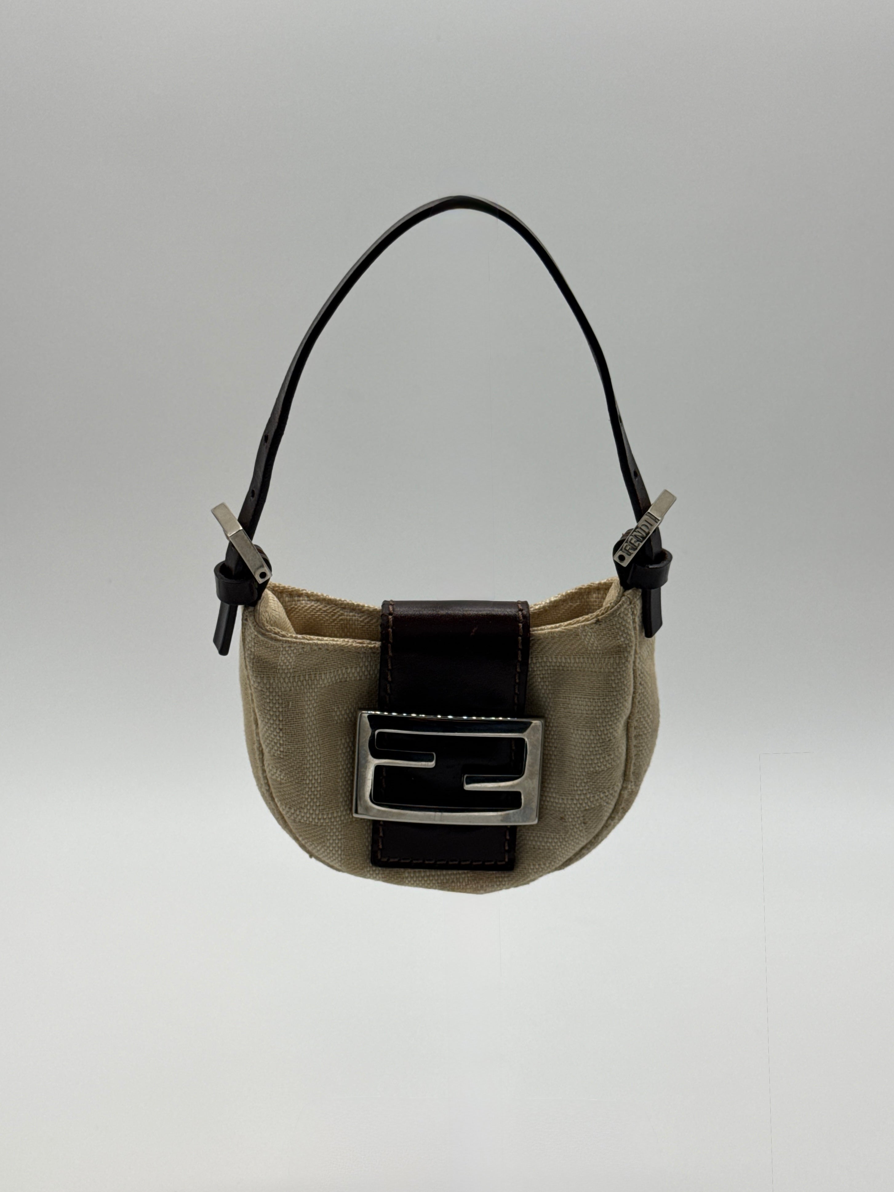 Fendi Mini Croissant Zucca