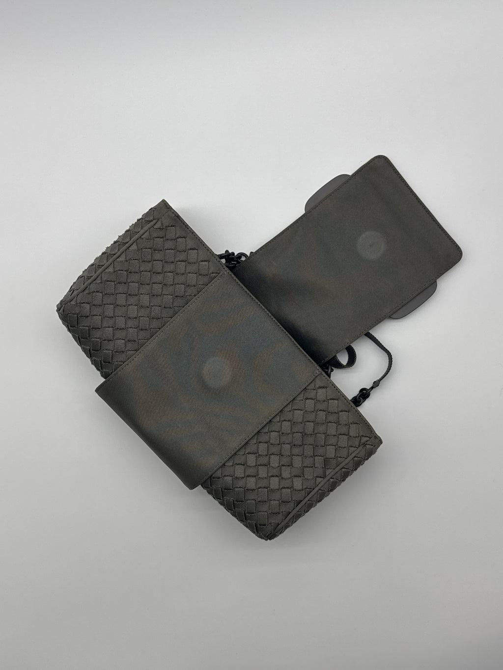 Bottega Veneta Intrecciato Buckle Flap Shoulder Bag